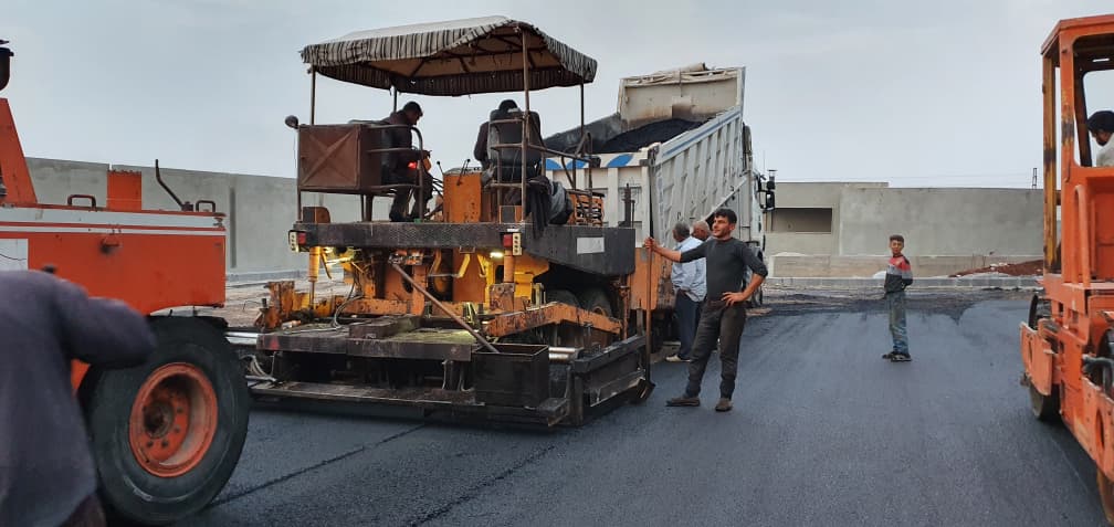 تنفيذ وفرش الإسفلت